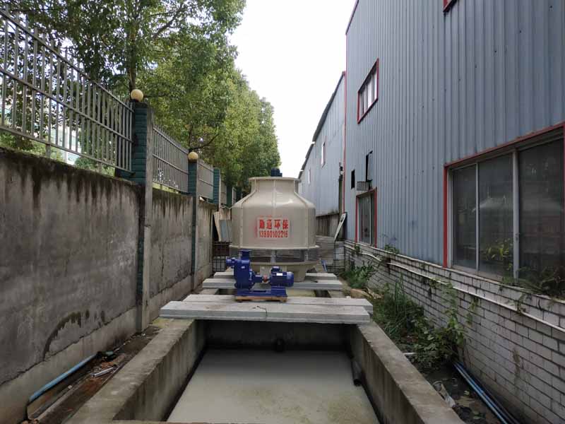 四川眉山仁壽視高60T冷卻塔水循環(huán)系統(tǒng)-2臺安裝現(xiàn)場-使用單位四川通勝電纜集團有限公司