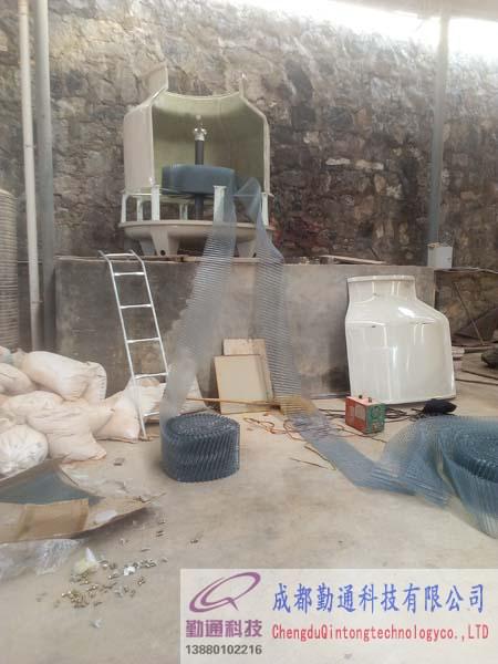 遵義80T冷卻塔遵義泊名塑膠廠安裝現(xiàn)場(chǎng)