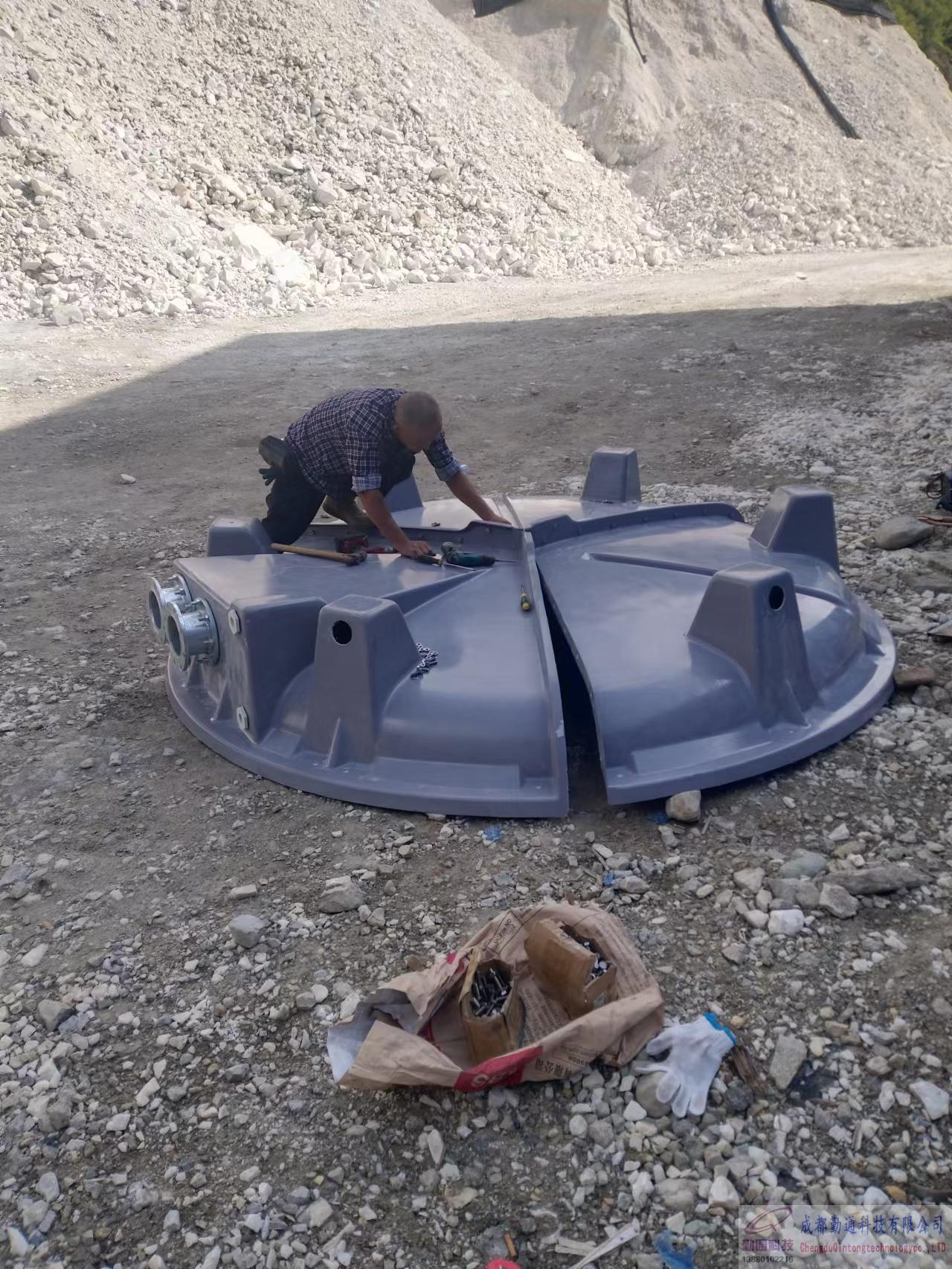 四川南充南部縣125T冷卻塔安裝現(xiàn)